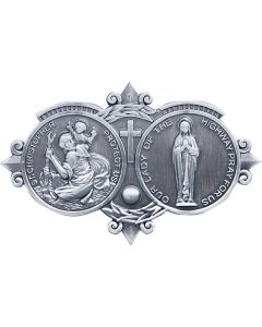 OL of the Highway & St Christopher Visor Clip Medal  