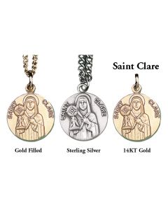 Clare Patron Saint Medal