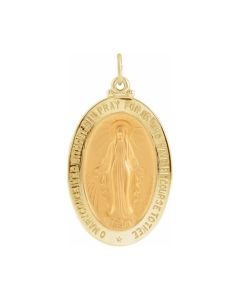 14Kt Gold Miraculous Medal