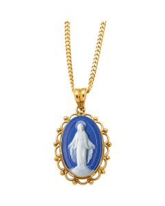 Genuine Cameo Miraculous Medal