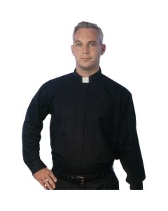 MDS Long Sleeve Clergy Tab Shirt