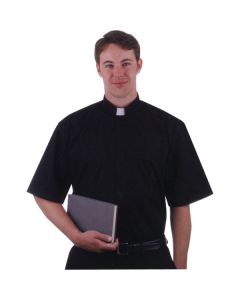 MDS Short Sleeve Clergy Tab Shirt