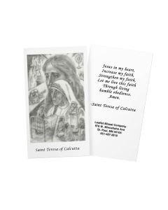 Mother Teresa Holy Card