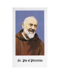 St Pio Holycard