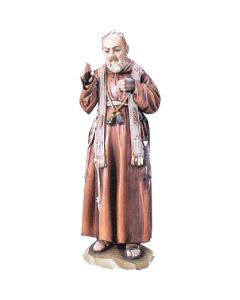 Padre Pio Handcarved Wood Statue
