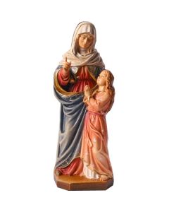 St Anne Handcarved Wood Statue