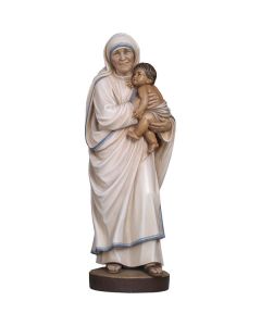 Mother Theresa Mini Wood Carved Statue