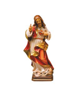 Sacred Heart of Jesus Mini Wood Carved Statue