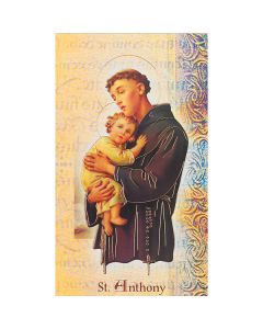 Anthony Mini Lives of the Saints Holy Card