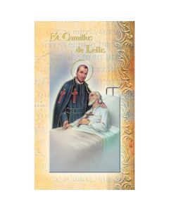Camillus Mini Lives of the Saints Holy Card