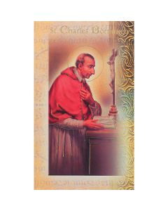 Charles Borromeo Mini Lives ot the Saints Holy Card