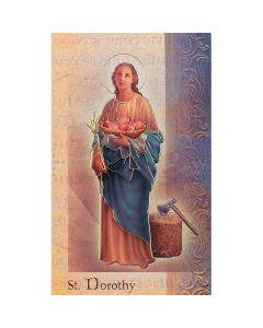 Dorothy Mini Lives of the Saints Holy Card