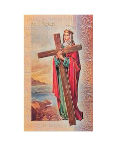 Helen Mini Lives of the Saints Holy Card