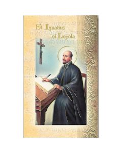 Ignatius Mini Lives of the Saints Holy Card