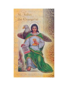 John Evangelist Mini Lives of the Saints Holy Card