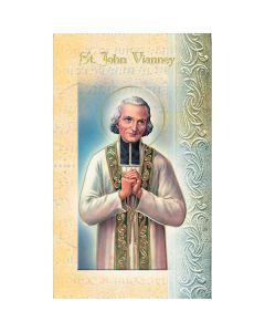 John Vianney Mini Lives of the Saints Holy Card