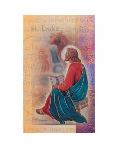 Luke Mini Lives of the Saints Holy Card