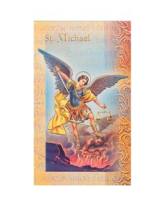 Michael Mini Lives of the Saints Holy Card