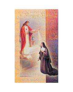 Margaret Mary Mini Lives of the Saints Holy Card