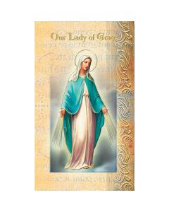 OL Grace Mini Lives of the Saints Holy Card