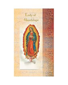 OL Guadalupe Mini Lives of the Saints Holy Card