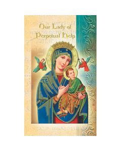 OL Perpetual Help Mini Lives of the Saints Holy Card