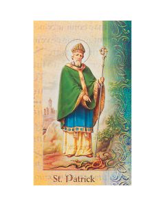 Patrick Mini Lives of the Saints Holy Card