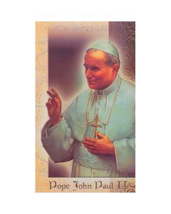 Pope John Paul II Mini Lives of the Saints Holy Card
