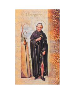 Peregrine Mini Lives of the Saints Holy Card