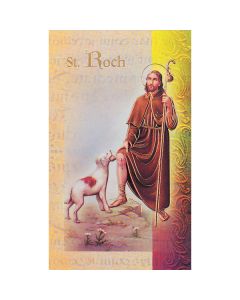 Roch Mini Lives of the Saints Holy Card
