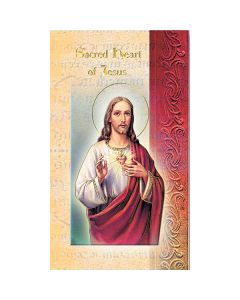 Sacred Heart of Jesus Mini Lives of the Saints Holy Card