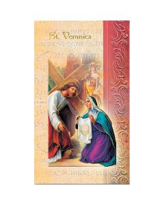 Veronica Mini Lives of the Saints Holy Card