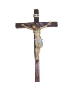 14.5" Hand Painted Corpus Crucifix