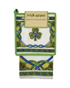 Irish Weave Tea Towel and Hot Pad
