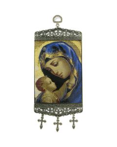 Madonna and Child Tapestry Banner