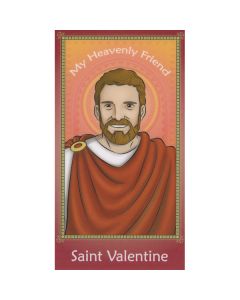 Children's St Valentine Holy Card