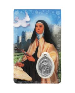 Teresa of Avila Devotional Holy Card