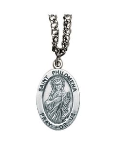Philomena Oval Patron Saint Medal