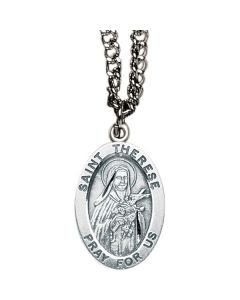 Therese Oval Patron Saint Medal