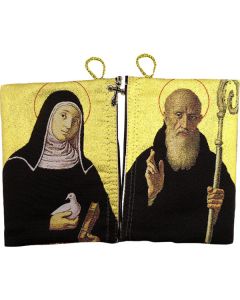 St Benedict and St Scholastica Icon Pouch