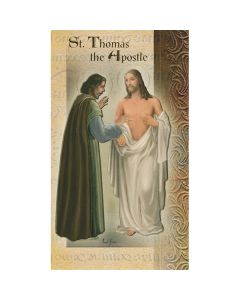 St Thomas the Apostle Mini Lives of the Saints Holy Card