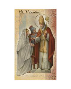St Valentine Mini Lives of the Saints Holy Card
