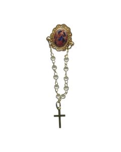 Mary Undoer of Knots Rosary Pin