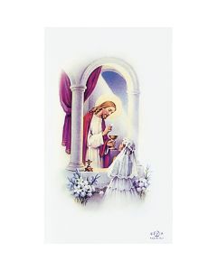 Laminated Personalized Traditional Communion Holy Cards