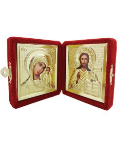 Virgin of Kazan and Christ the Teacher Diptych