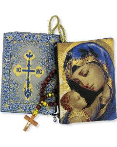 Tender Madonna and Child Icon Pouch