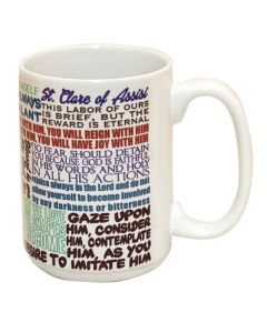 St Clare of Assisi Quotes Mug