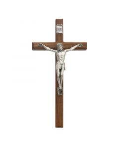 Beveled Walnut Crucifix