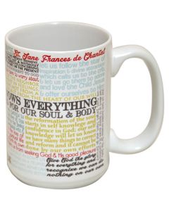St Jane Frances de Chantal Quotes Mug
