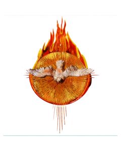 Holy Spirit with Fire Decal